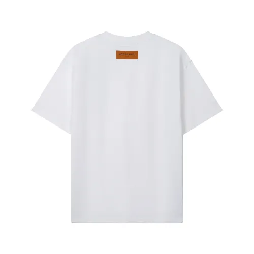 Louis Vuitton Luxury Brand Men Womens Short Sleeve T-Shirt Embossed LV T-Shirt 1AA5E4   