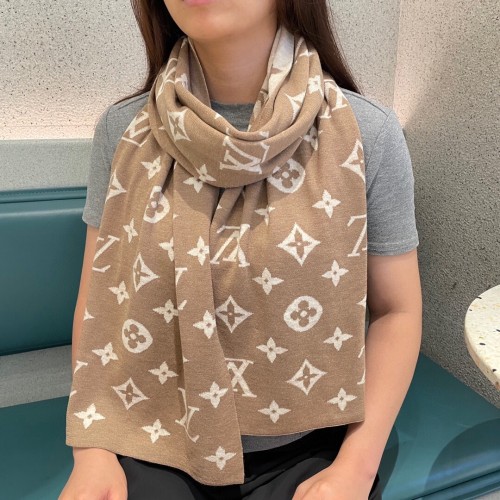Louis Vuitton Scarves Men Womens Fashion Scarf with Original Box   
