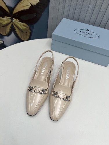 Prada Womens Shoes Sandals Casual Luxury Brand Pumps 4.5cm Heel with Original Box Whatsapp 