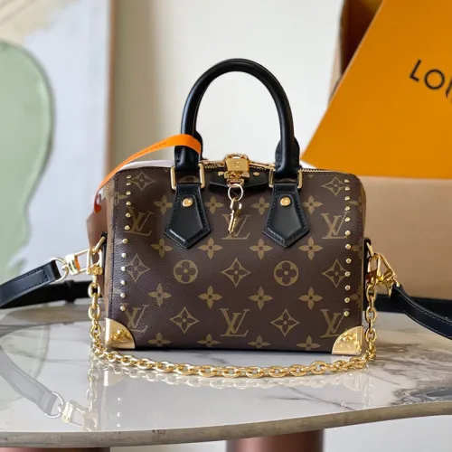 Louis Vuitton Womens Bags Luxury Brand Fashion Type Louis Vuitton Speedy Trunk 20 M13146 with Original Box  