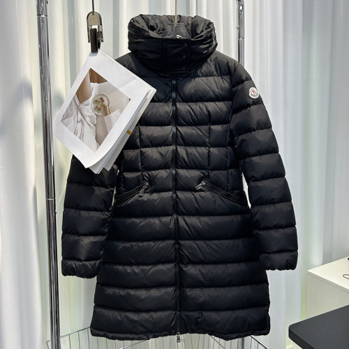 Moncler Womens Down Jacket Womens Coats Luxury Brand Fashion Design Long Down Jackets Black