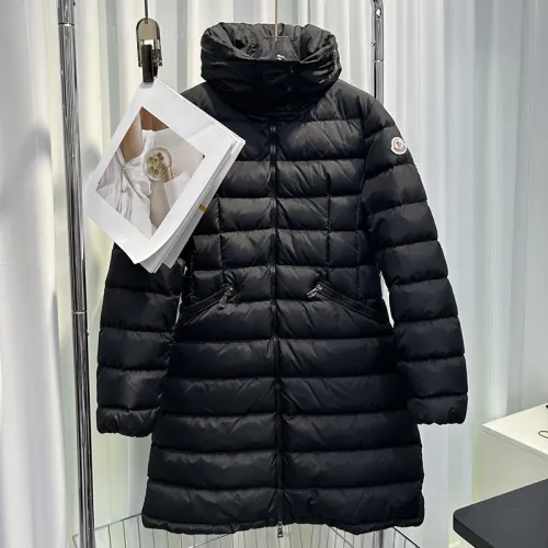Moncler Womens Down Jacket Womens Coats Luxury Brand Fashion Design Long Down Jackets Black