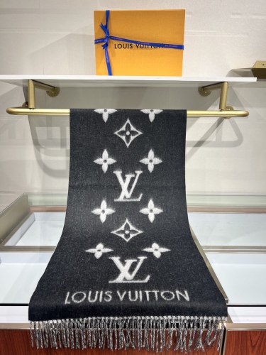 Louis Vuitton Scarves Men Womens Fashion Scarf with Original Box   
