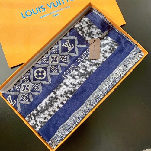 Louis Vuitton Scarves Womens Fashion Scarf Luxury Brand with Original Box M76160