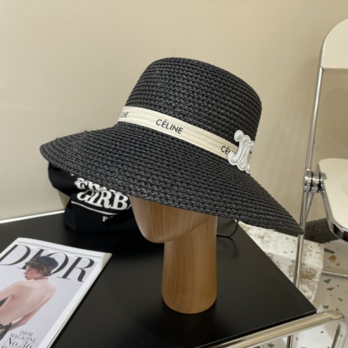 Celine Womens Hats Luxury Brand Design Celine Straw Hat with Original Box  