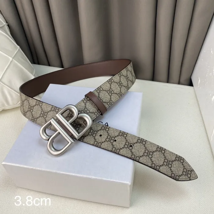 Balenciaga Mens Belt Luxury Brand Design Fashion Type with Original Box