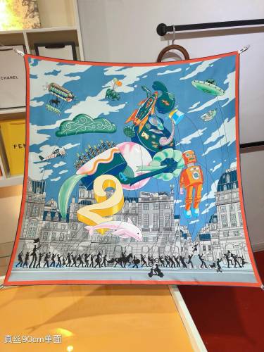 Hermes Scarves Womens Fashion Scarf Shawl 079
