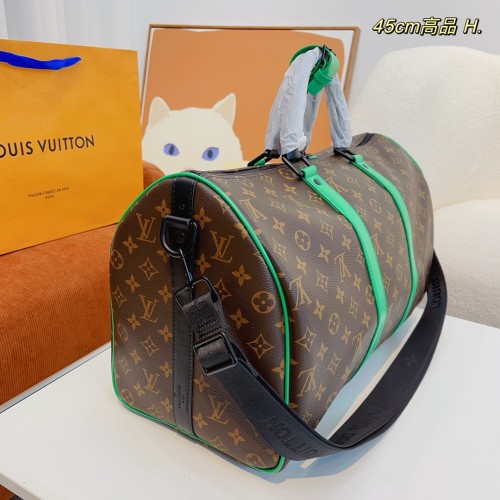 Louis Vuitton Womens and Mens Unisex Bags Luxury Brand LV Keepall Bandoulière 45 Fashion Design Travel Bag