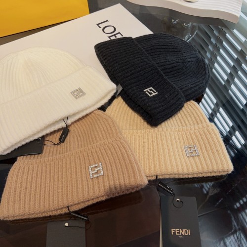 Fendi Men Womens Knit Hat Luxury Brand Design Fendi Cap with Original Box  