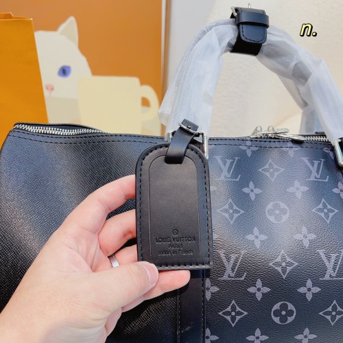 Louis Vuitton Womens and Mens Unisex Bags Luxury Brand LV Keepall Bandoulière 50 Fashion Design Travel Bag