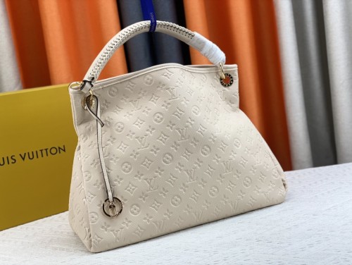 Louis Vuitton Womens Bags Handbags Luxury Fashion Marine Rouge Monogram Empreinte Leather Monogram ARTSY MM M43237  