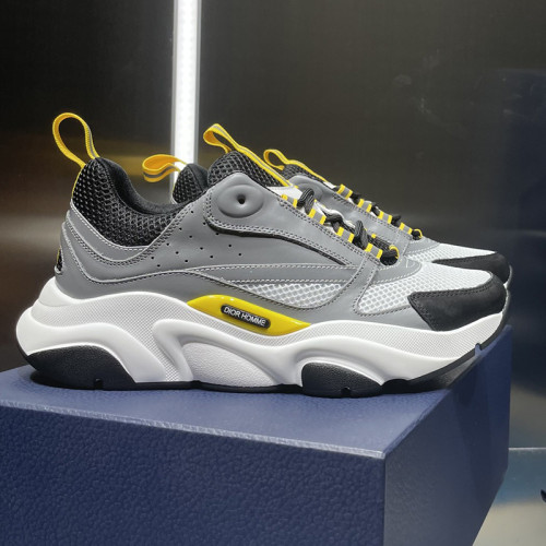 Dior Mens Shoes Sneakers Luxury Brand Breathable Design B22 SNEAKER Mesh with Smooth Calfskin with Original Box 3SN231YXX_H861