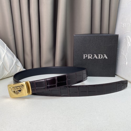 Prada Mens Belt Luxury Brand Fashion Men Belts with Original Box