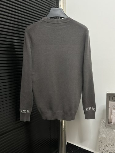 Louis Vuitton Mens Sweater Knitwear Luxury Brand Mens Sweaters Long-Sleeved Cotton Crewneck Top Quality   