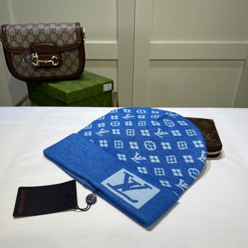 Louis Vuitton Womens Mens Cap Knit Hat Luxury Brand with Original Box  