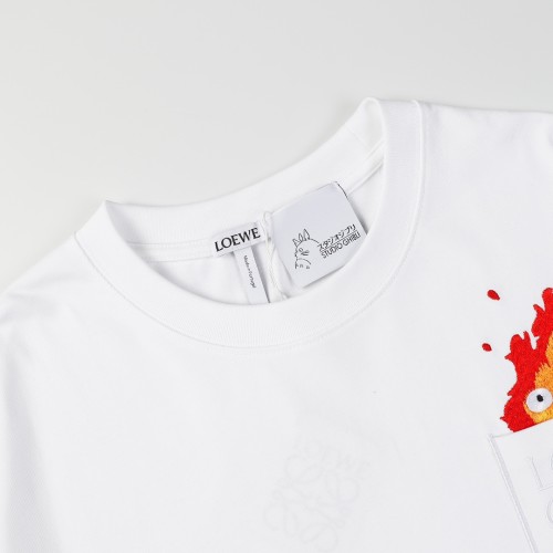 Loewe Luxury Brand Men Womens Short Sleeve T-Shirt   