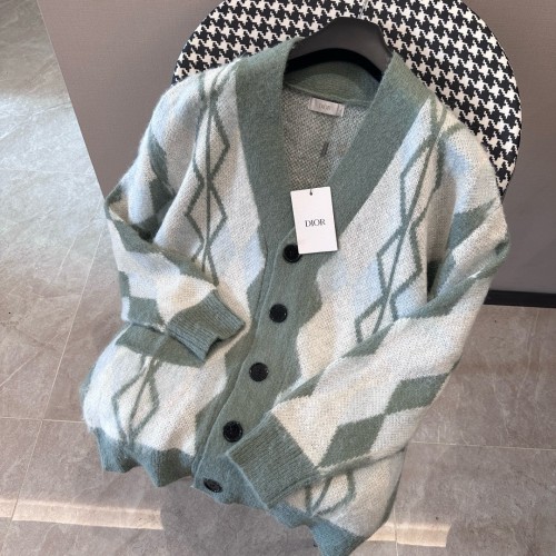 Dior Men Womens Sweater Knitwear Luxury Brand Mens Knit Cardigan Top Quality   