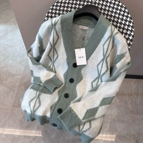 Dior Men Womens Sweater Knitwear Luxury Brand Mens Knit Cardigan Top Quality   