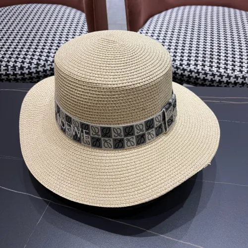 Loewe Womens Bucket Hat Straw Hat Luxury Brand Design Loewe Hats with Original Box  