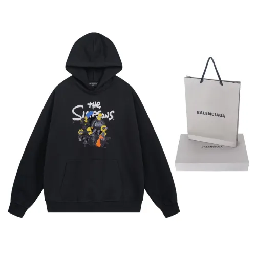 Balenciaga x THE SIMPSONS Womens Mens Long Sleeve Hoodie Sweatshirt Hoodies Luxury Brand Mens Sweatshirt   