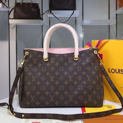 Louis Vuitton Womens Shoulder Bags Handbags Luxury Brand M40906 Pallas Monogram Canvas Fashion Design