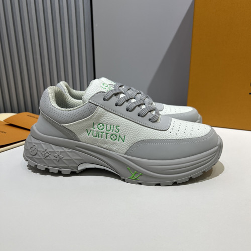 Louis Vuitton Womens Shoes Sneakers Lace-Up Luxury Brand Fashion LV Discovery Derby 1ACEN9 with Original Box  