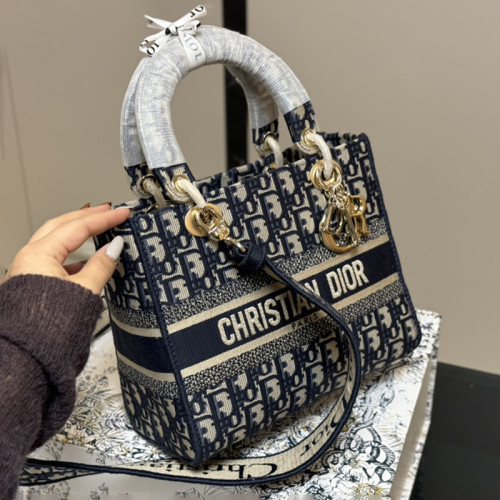Dior Womens Bags Handbags Luxury Fashion MINI LADY DIOR BAG M0505OWCB_M323 with Original Box  