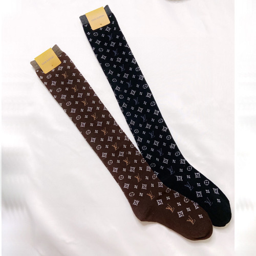 Louis Vuitton Socks with Original Box Luxury Brand Breathable LV Sock