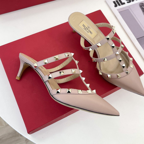 Valentino Women Shoes Mule Sandals Pointed Toe Slippers ROMAN STUD SLIDE SANDAL IN QUILTED NAPPA 5cm Heel with Original Box Whatsapp 