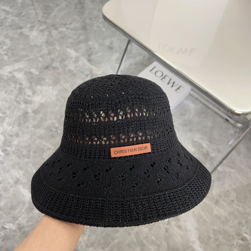 Dior Womens Bucket Hat Straw Hat Luxury Brand Design Dior Cap with Original Box  