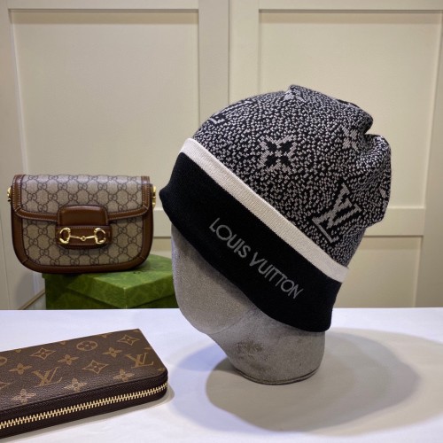 Louis Vuitton Womens Mens Cap Knit Hat Luxury Brand with Original Box  