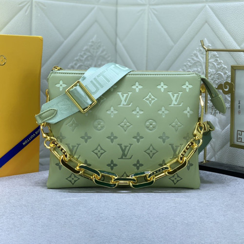 Louis Vuitton Womens Bags Messenger Shoulder Bags Luxury Brand COUSSIN MM M20771 with Original Box Monogram Canvas