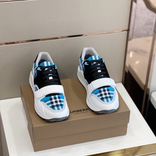 Burberry Men Shoes Fashion Sneakers Luxury Brand Vintage Cotton Sneaker with Original Box
