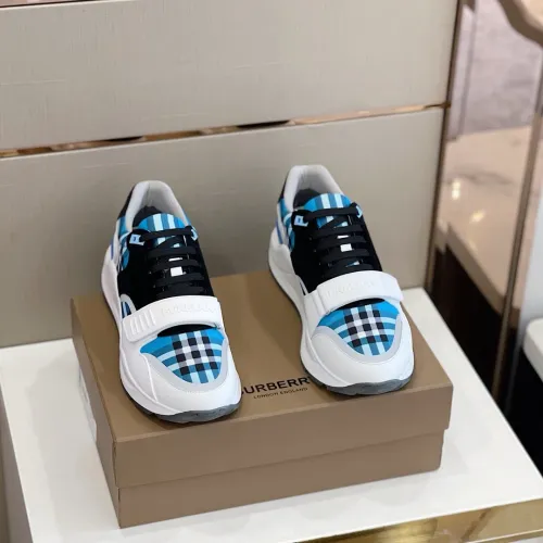 Burberry Men Shoes Fashion Sneakers Luxury Brand Vintage Cotton Sneaker with Original Box
