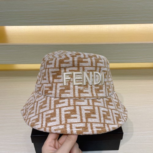 Fendi Men Womens Bucket Hat Luxury Brand Design Fendi Cap with Original Box  