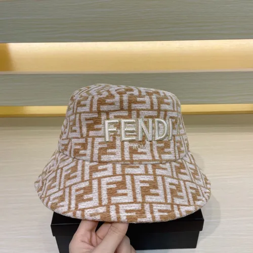 Fendi Men Womens Bucket Hat Luxury Brand Design Fendi Cap with Original Box  