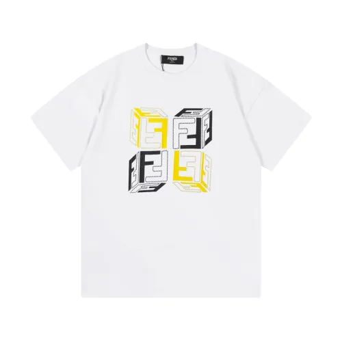 Fendi Luxury Brand Women Mens Short Sleeve T-Shirt   