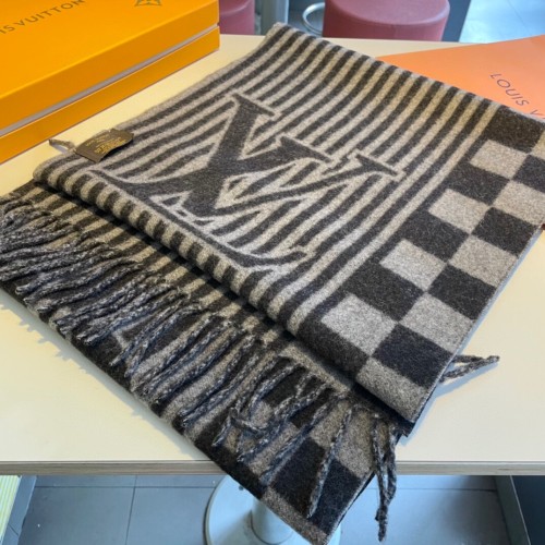 Louis Vuitton Scarves Men Womens Fashion Scarf with Original Box   