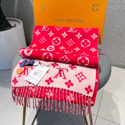 Louis Vuitton Scarves Men Womens Fashion Scarf with Original Box   