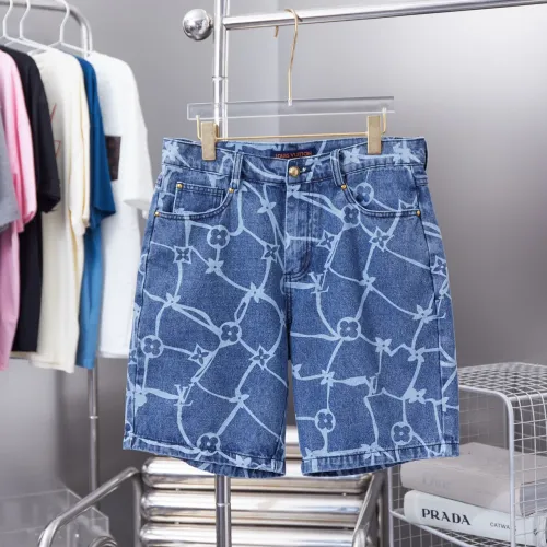 Louis Vuitton Luxury Brand Mens Pant Short Jenas Monogram Printed Shors   