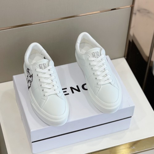 Givenchy Men Shoes Fashion Type Luxury Brand GIVENCHY SNEAKERS IN LEATHER with Original Box