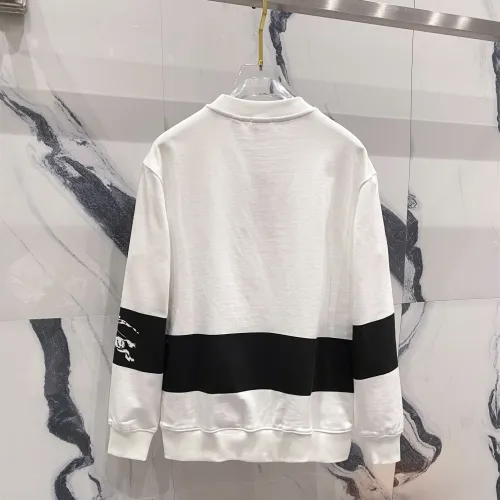 Burberry Womens Mens Sweatshirt Luxury Brand Mens EKD Stripe Cotton Sweatshirt   