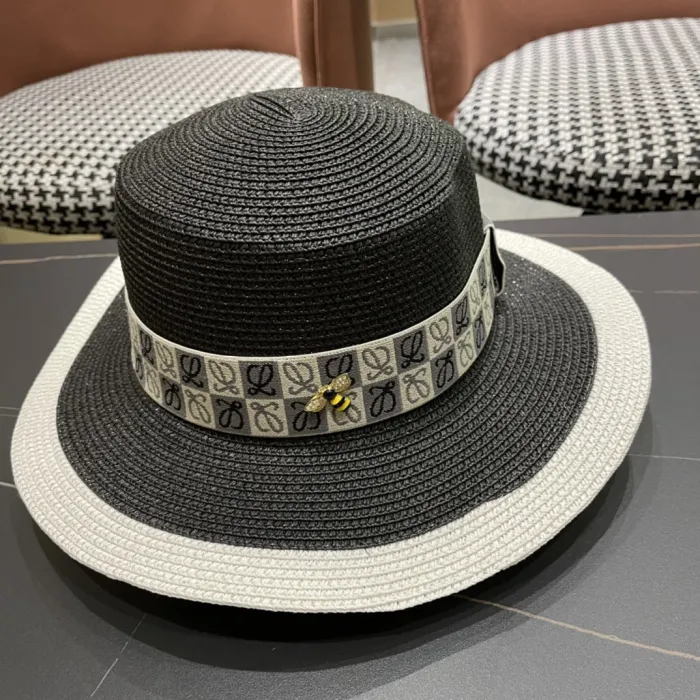Loewe Womens Bucket Hat Luxury Brand Design Loewe Hats Straw Hat with Original Box  