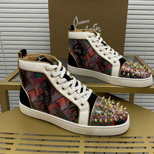 Christian Louboutin Mens Shoes Sneakers Luxury Brand Red Bottom Design Sports Footwears with Original Box