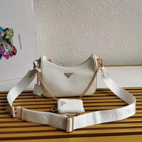 Prada Womens Shoulder Bags with Original Box 1BH204_R064_F0F24_V_V1L Luxury Brand Prada Re-Edition 2005 Saffiano leather bag