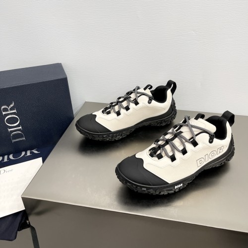 Dior Mens Shoes Sneakers Luxury Brand B28 SNEAKER DIORIZON DERBY SHOE Dior Oblique Jacquard and Rubber with Original Box 3SN277ZJW_H969