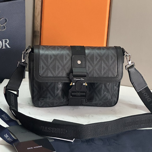 Dior Womens Mens Bag Saddle Bag Luxury Brand DIOR HIT THE ROAD BAG WITH STRAP with Original Box  