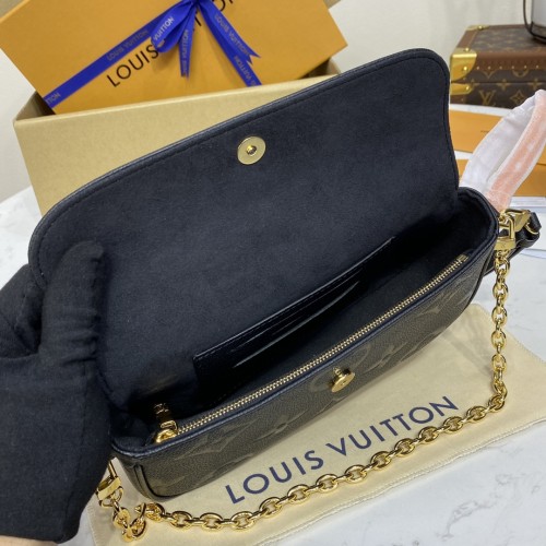 Louis Vuitton Womens Bags Luxury Brand Fashion Type Louis Vuitton Wallet On Chain Ivy M82154 with Original Box  