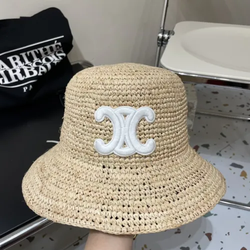 Celine Womens Hats Luxury Brand Design Celine Bucket Hat Straw Hat with Original Box  