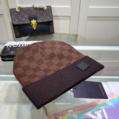 Louis Vuitton Womens Mens Cap Knit Hat Luxury Brand with Original Box  